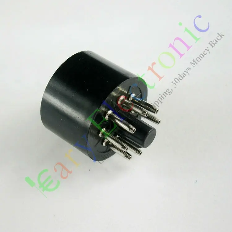 

Wholesale and retail 20pc 8pin Bakelite tube socket valve base Triode Rectifier Fr KT88 EL34 6550 6SN7 free shipping