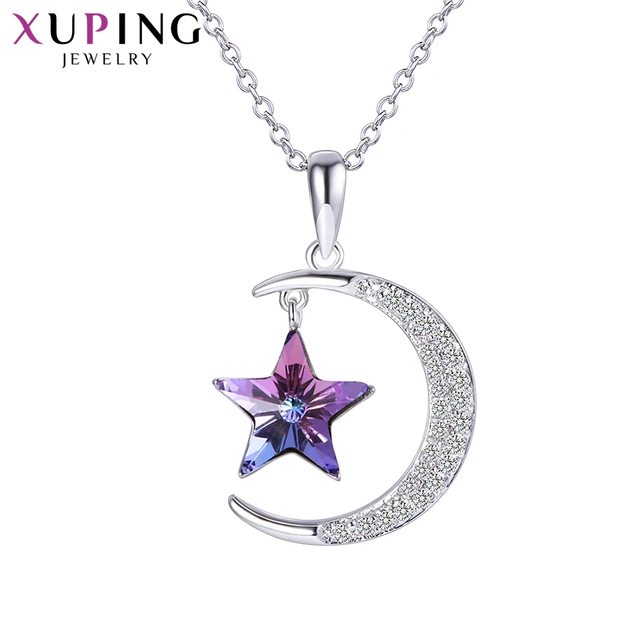 Xuping Jewelry Hot Sale Charm Lucky Fashion Women Pendant Necklace with Star Shape Crystal A00623257