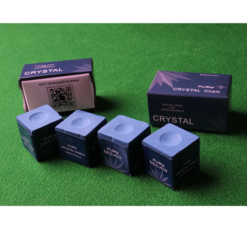 

FURY Billiards Chalk 1 Piece 1pc Bar Blue Oily Pool Cue Billiar Accessories Supplies Professional Tacos De Billar Crystal Chalk