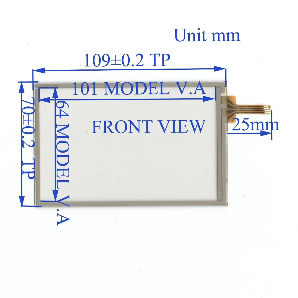 

ZhiYuSun TR4-043F 4.3 inch Touch Screen glass digitizer 109mm*70mm touchsensor109*70 Good quality Mead in TaiWan