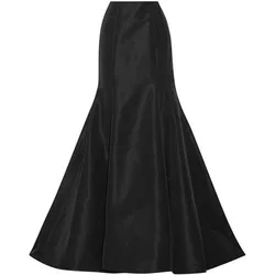 100% Real Photo Black Long Skirts Womens Floor Length Mermaid Maxi Skirt for Ladies to Formal Party High Quality Female Skirt