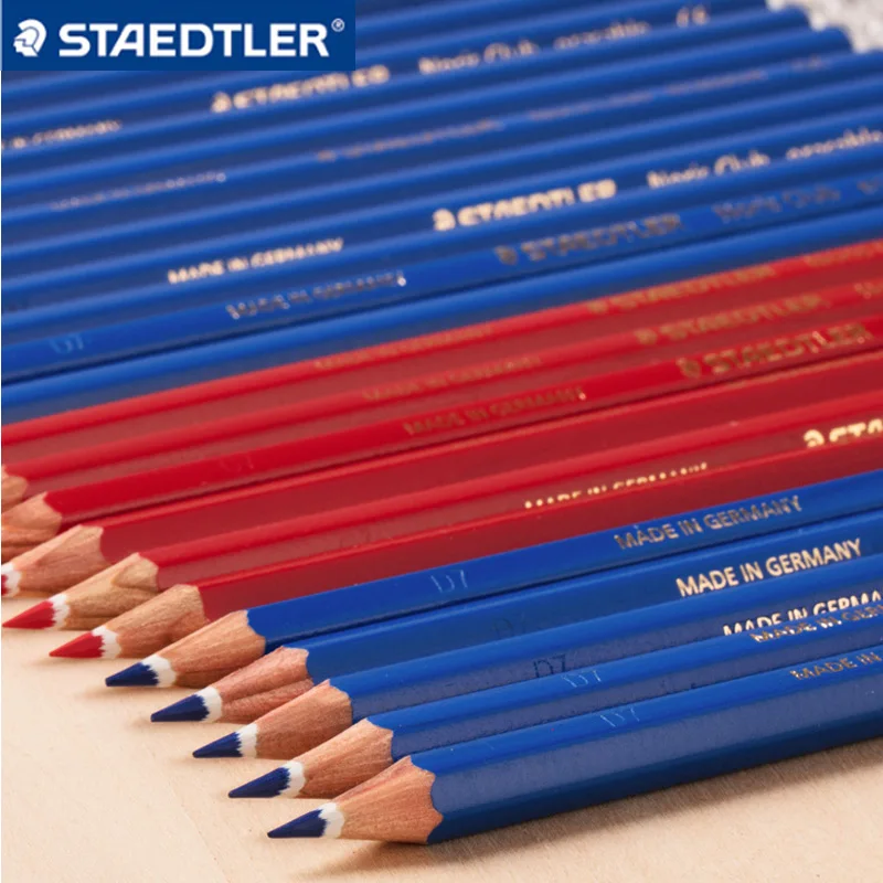 12pcs STAEDTLER 144 Colored Pencils With Eraser Drawing Pencil School Stationery Office Art Supplies Student Painting Pencils