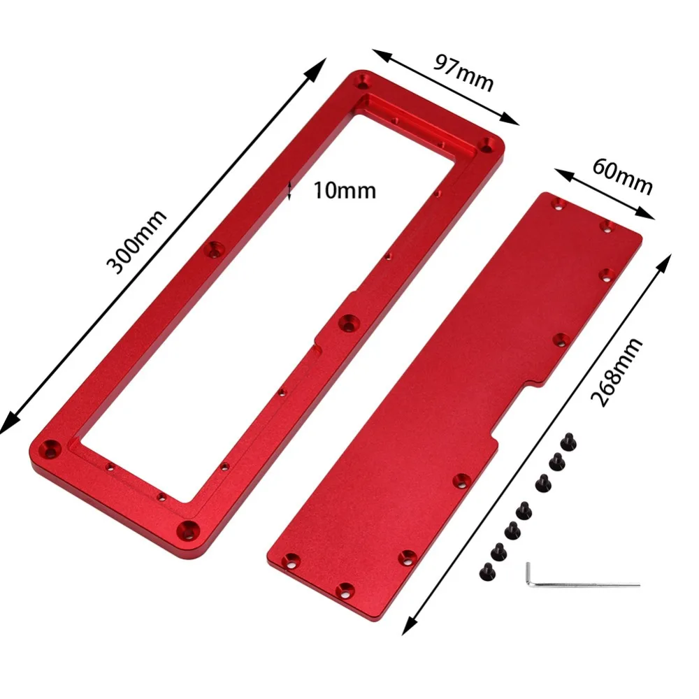 Electric Circular Saw Flip Cover Plate Flip-Floor Table Special Cover Plate Adjustable  Aluminium Insert Plate for Table Saw