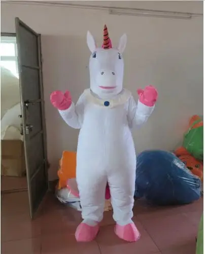 New Adult Best Sale Lovely Unicorn Mascot Costume Christmas Fancy Dress Halloween Mascot Costume