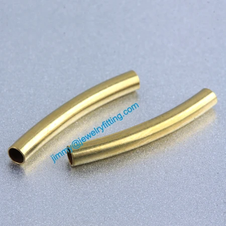 

Jewelry findings Raw Brass matel spacer tube beads Pave tube beads tube 2.5*20mm