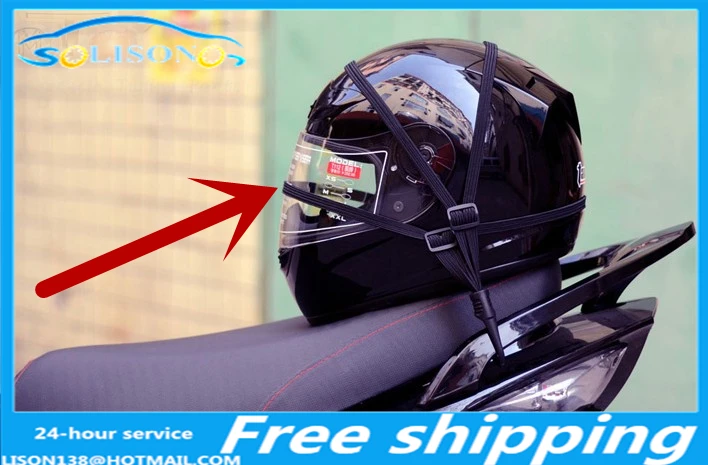 Accesorios de coche de cross-country, pedal, casco de motocicleta, cuerda de equipaje, cuerda de red elástica fija, general, 2 uds./lote, hardware