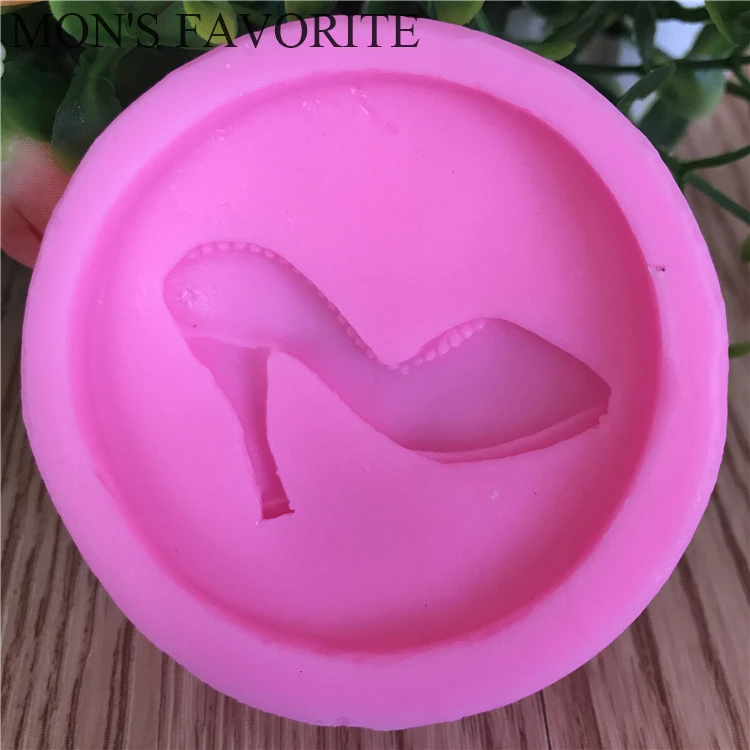 high-heeled Shoes Frame Fondant Cake Molds Soap Chocolate Mould For The Kitchen Baking D193