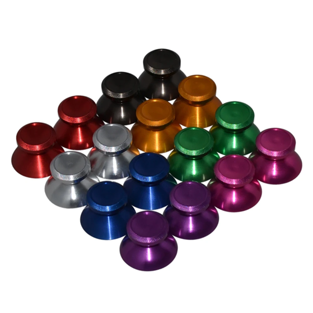 10pcs Universal 3D  joystick  Cap Aluminum Alloy Metallic Metal Analogue Analog Joystick Stick For PS4 for XboxOne Controller