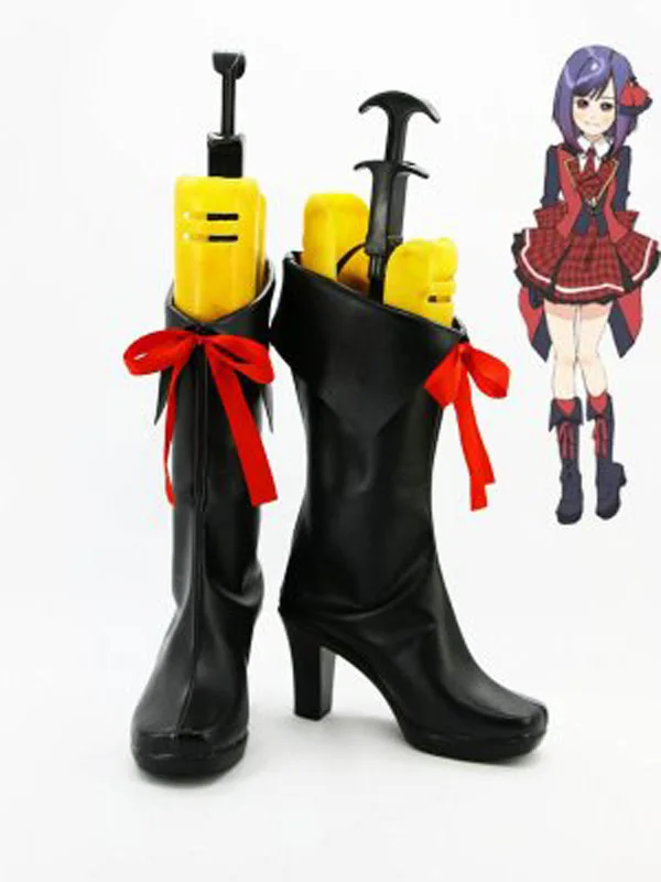 

AKB0048 Atsuko Maeda 13th Black Cosplay Shoes Boots For Adult Women's High Heels Cosplay Boots Custom Made