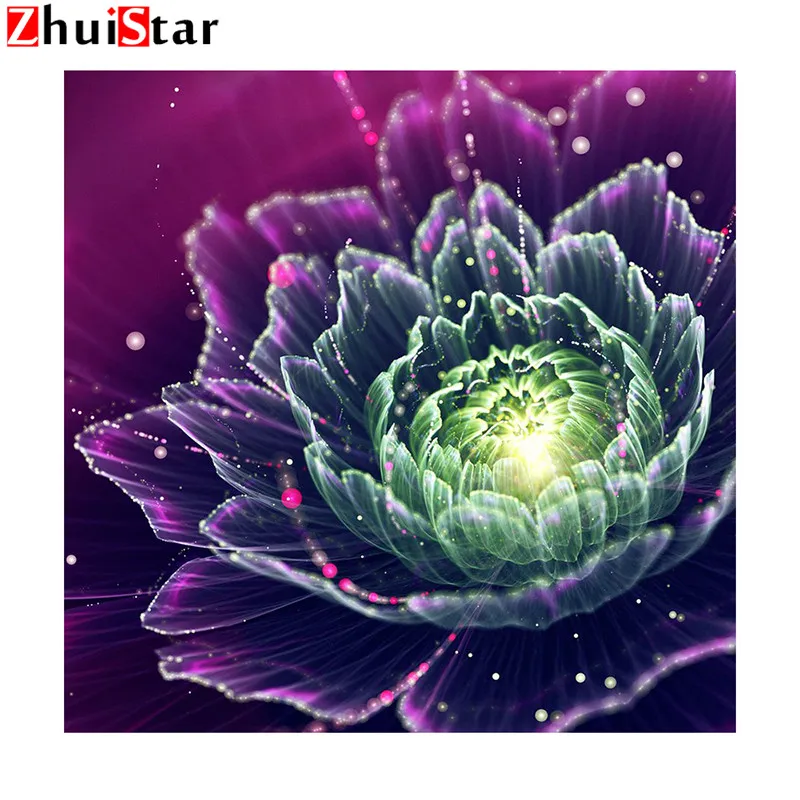 Diamond Embroidery Flower 5D Diy Full Diamond Painting Cross Stitch Mosaic Picture Rhinestone Home Decor XY1