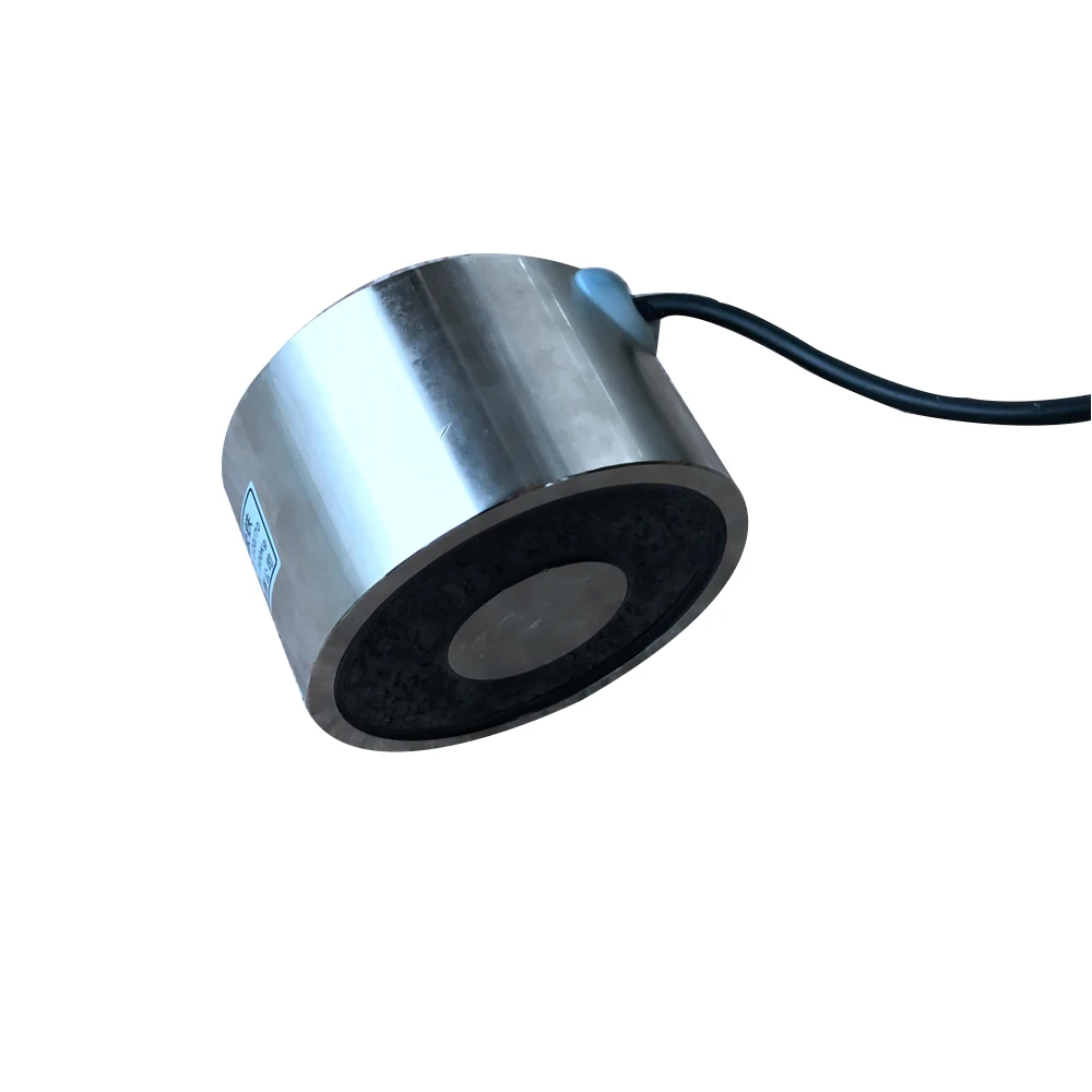 Imagem -05 - Segurando Elétrica Otário Eletroímã dc 12v 24v Sucção-copo de Elevação Cilíndrica 500kg Placa de Sucção China Yj120 70
