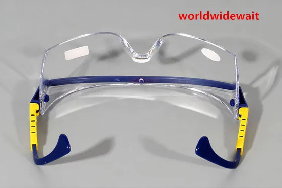 2pcs High Quality Dental Protective Eye Goggles Safety Anti-fog Glasses Blue Frame