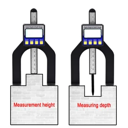 Digital Depth Caliper height gauge Digital Tread Depth Gauge LCD Magnetic Self Standing Aperture 0-80mm