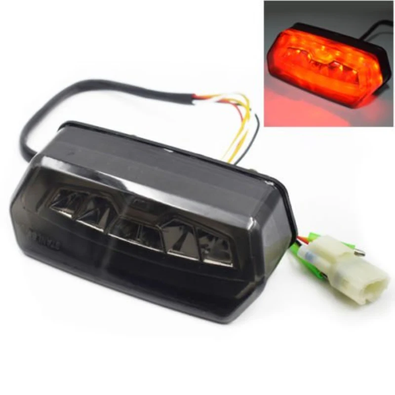 

Motorcycle Red LED Brake Tail Light Integrated Turn Signal Fit For Honda CBR650F