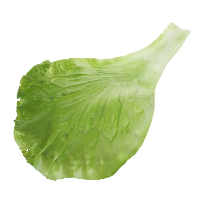 Artificial Lettuce Leaves Simulation Fake Lifelike Vegetable Leaf Ornament for Home Bedroom Collection Decor Supplies