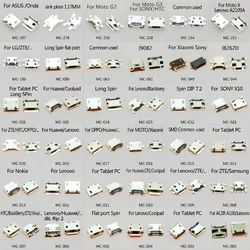 1x 36model Micro usb connector jack charging socket female V8 Port plug 5Pin for Samsung/ACER/Moto/Huawei/ASUS/Lenovo/tablet pc