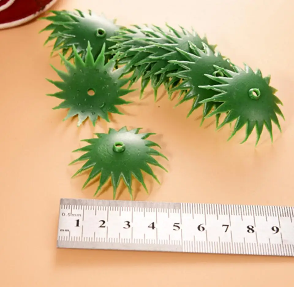 200g 4.5cm Artificial Plastic Green Calyx Bowl Base For Sunflower Daisy Peony Chrysanthemum Soap Flower Making DIY Design-10