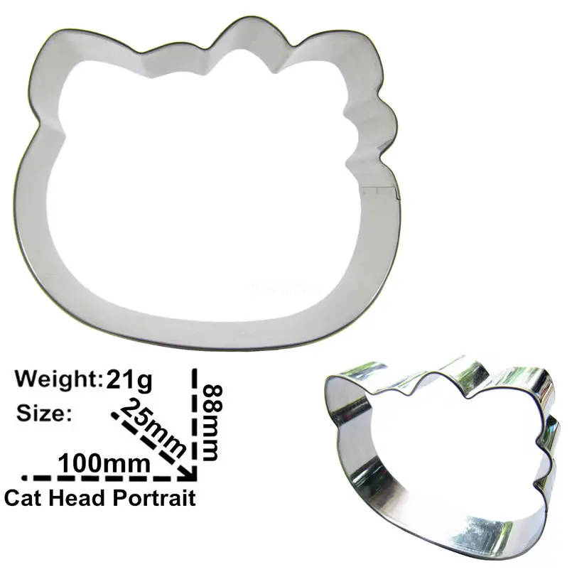 Cartoon Cat Cake Decorating Fondant Cutters Tools,10 CM First Cat Face Shape Cake Cookie Biscuit Baking Molds,Direct Selling