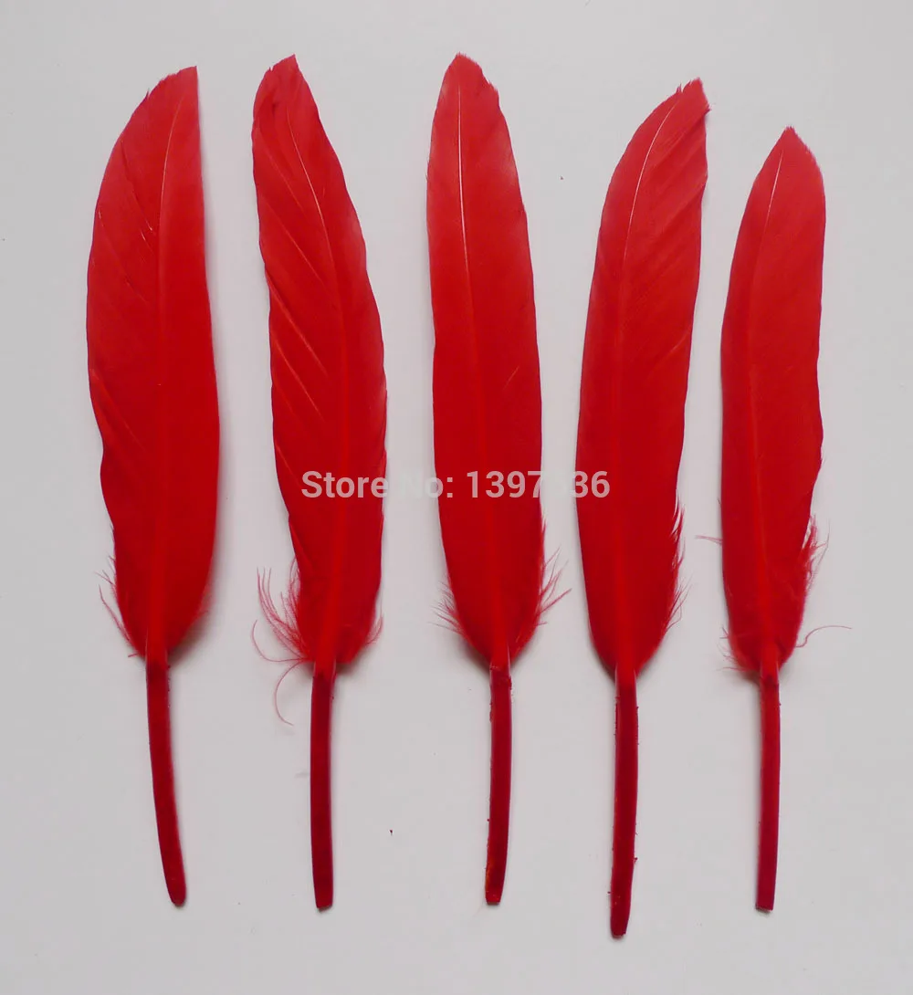 200pcs  DIY Feather Choose Color  Dyed Single Goose feathers nagoire 10-15cm 4-6