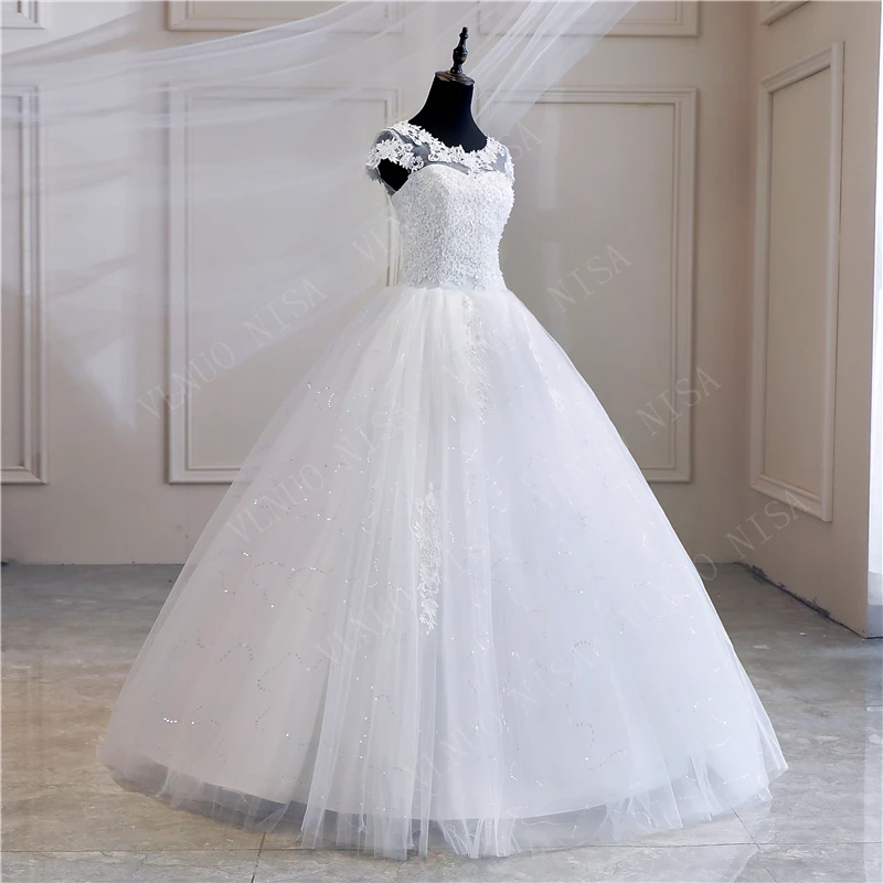 Robe De Mariee Grande Taille New Wedding Dress Lace appliques pearls Sweetheart Ball Gown Princess Plus Size Vintage Brides