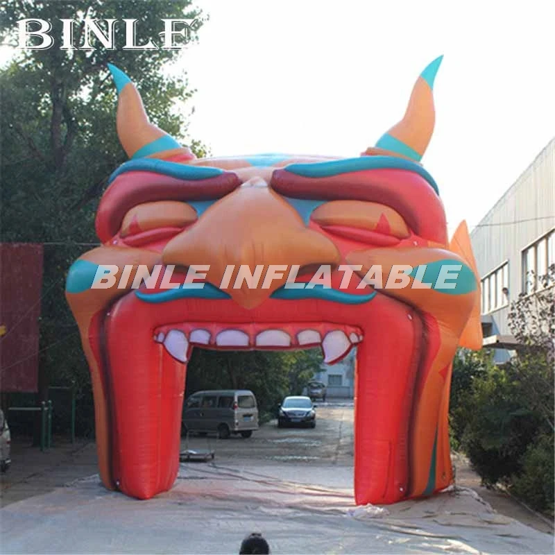 Hot Sale Inflatable Horror Face Hell Devil Arch Halloween arch for Halloween Festival