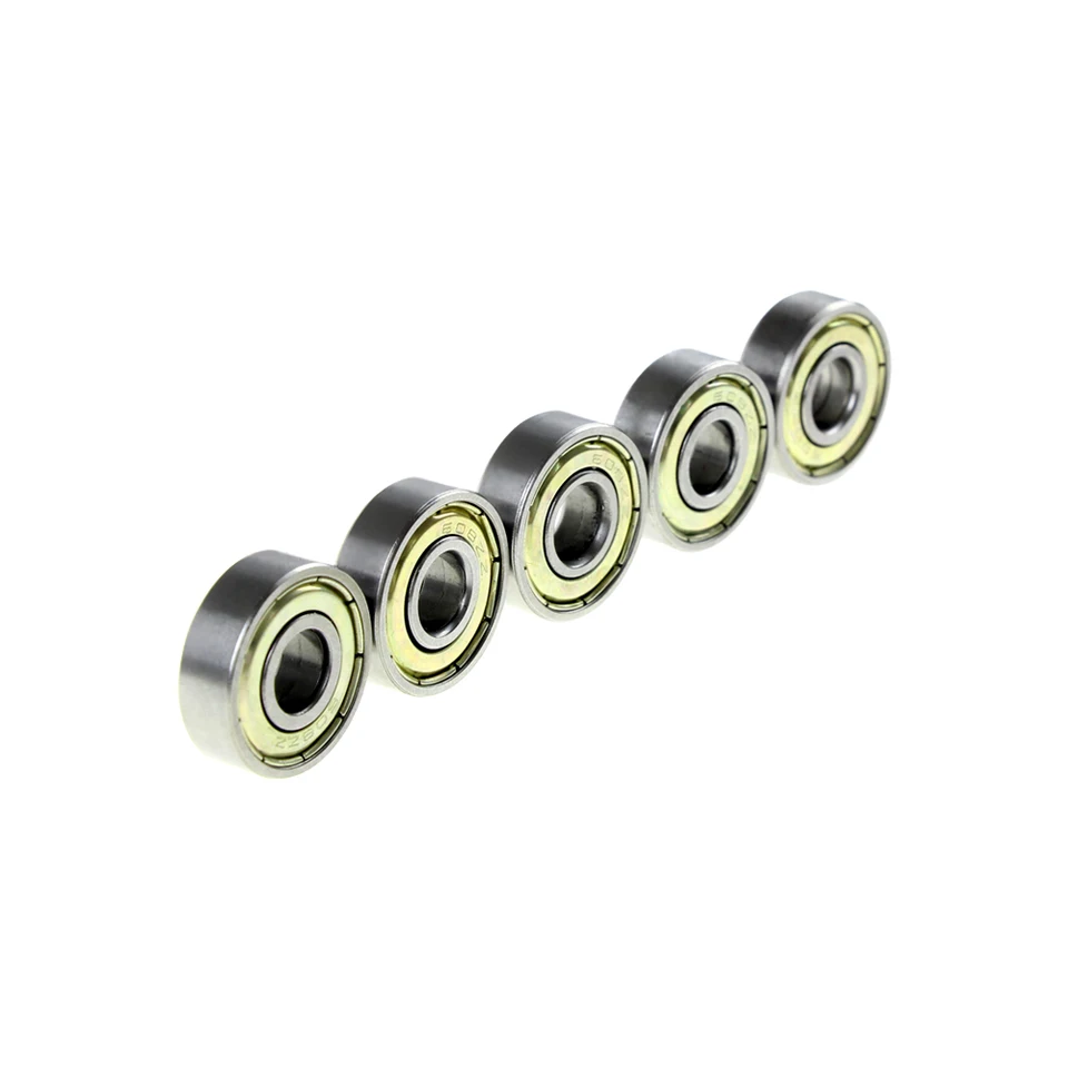 10PCS Double Shielded Miniature High-carbon Steel Single Row 608ZZ