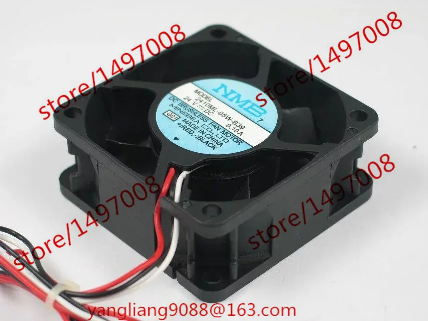 

NMB-MAT 2410ML-05W-B39 G01 DC 24V 0.10A 3-Wire 60x60x25mm Server Cooling Fan