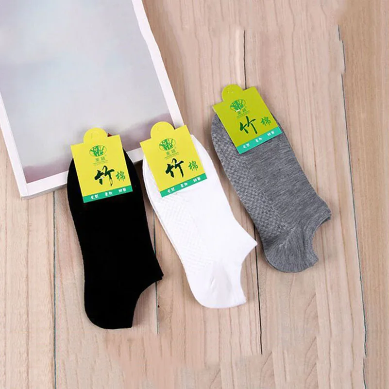 10 Pcs=5 Pairs Women Warm Comfortable Cotton Bamboo Fiber Girl Women's Socks Ankle Low Female Invisible Color Girl Hosiery Meias