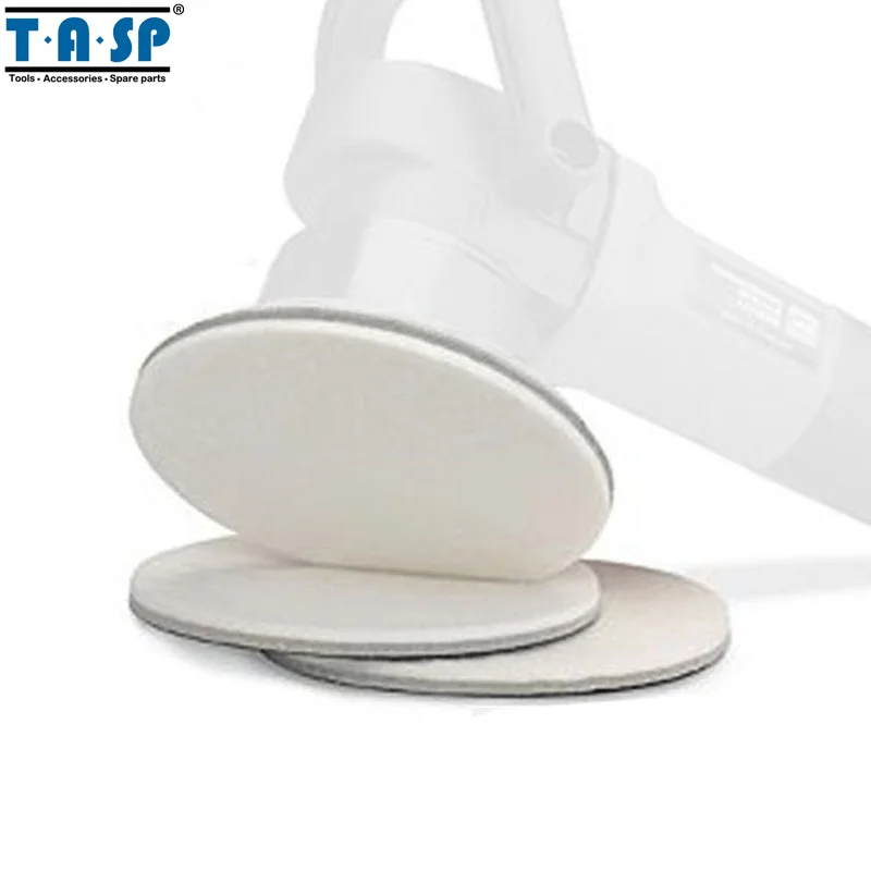 TASP 2pcs 100mm 4 Inch Twisted Wool Polishing Buffing Pads For Car Polishing