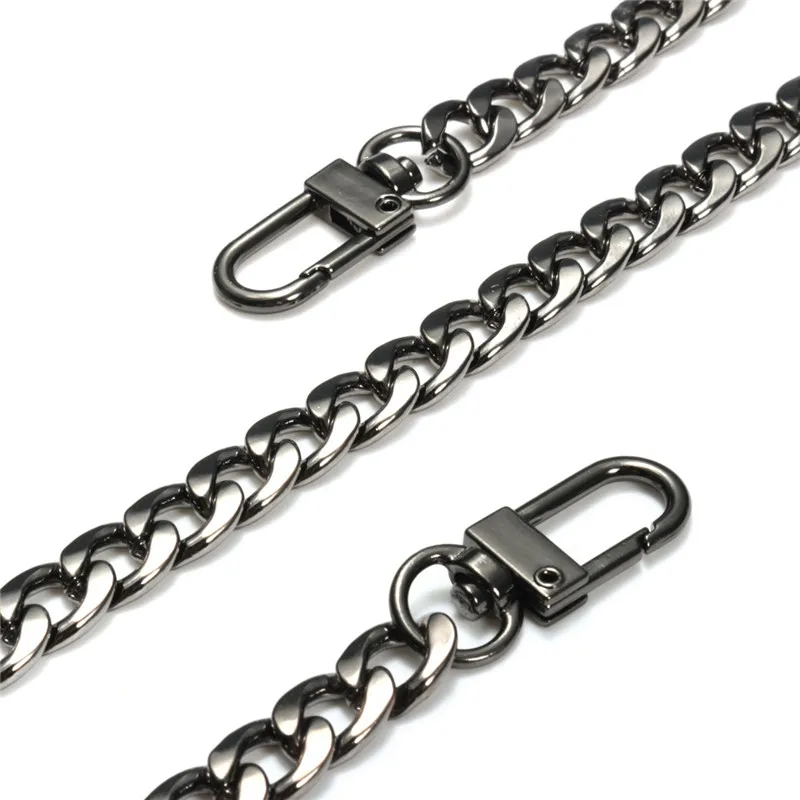 47 "/120cm DIY Ferro Flat Chain Strap Bolsa Cadeia Acessórios Bolsa Correias Ombro Cruz Corpo Correias de Substituição, com Metal Buck