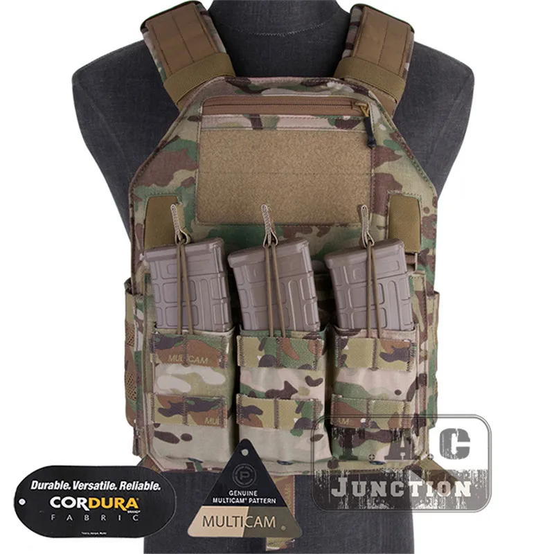 Emerson Tactical Adjustable Vest LBX-4020 A2 Armatus II Slick Emersongear Plate Carrier Lightweight Body Armor W/ M4 Mag Pouch