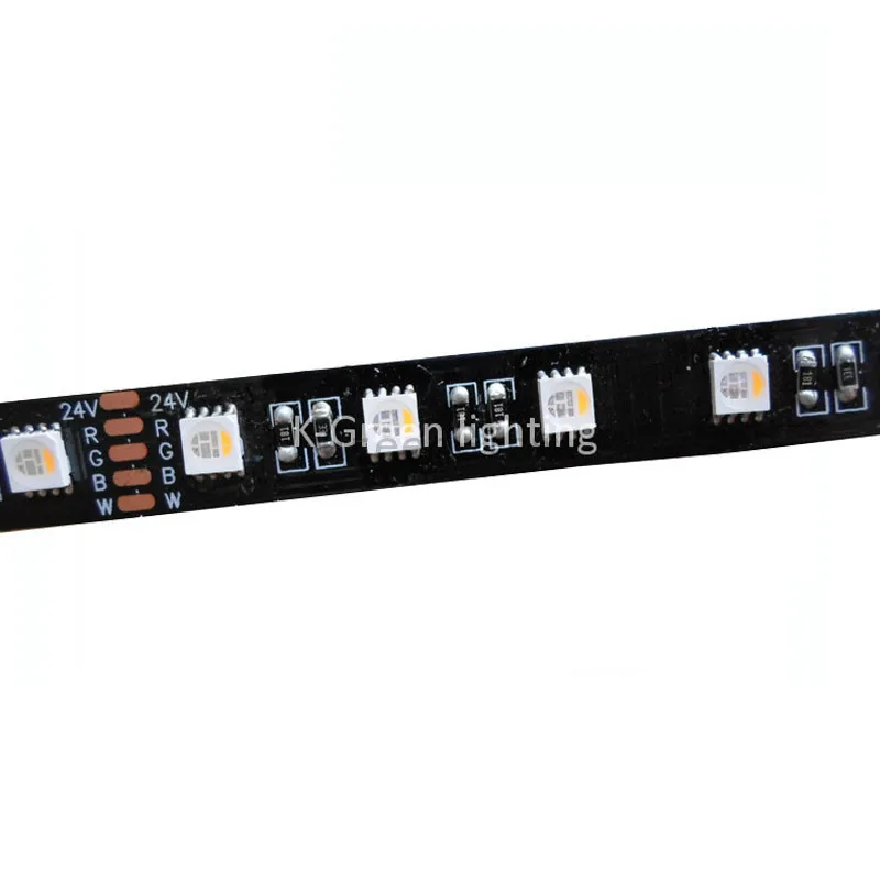 

5mX New arrival DC24V input 5050SMD RGBW LED strip 60LED/m 5m/Roll RGB-WW , RGB-CW ,black PCB IP30,IP65,IP67