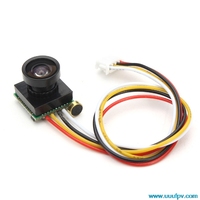 600TVL 170 degree super small color video mini FPV camera with audio for Mini 200 250 300 Quadcopter