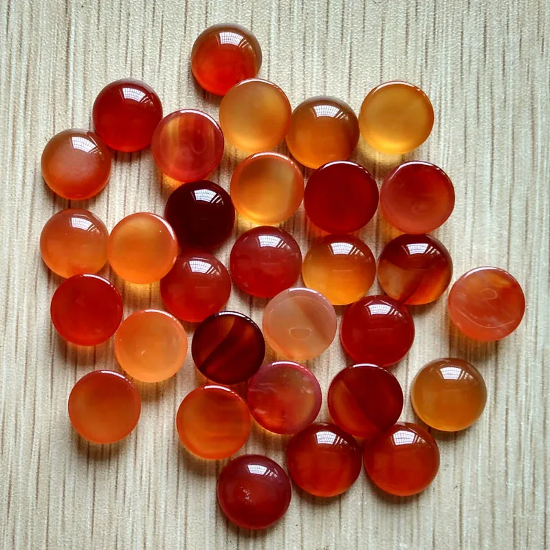 

Fashion top quality natural red agate round CAB CABOCHON stone beads for jewelry Accessories 12mm wholesale 50pcs/lot free