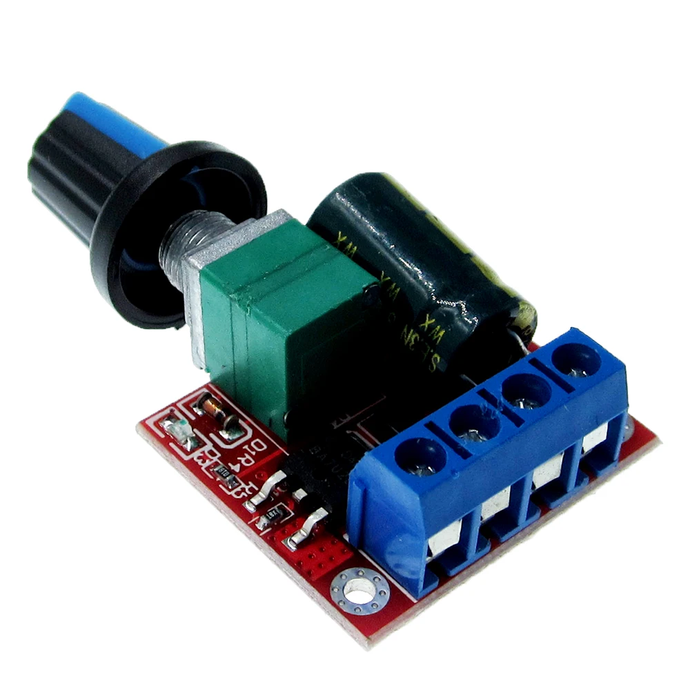 10pcs 4.5-35V 90W PWM DC Motor Speed Controller Control Regulator Module 5A Switch Function LED Dimmer Board 20KHz