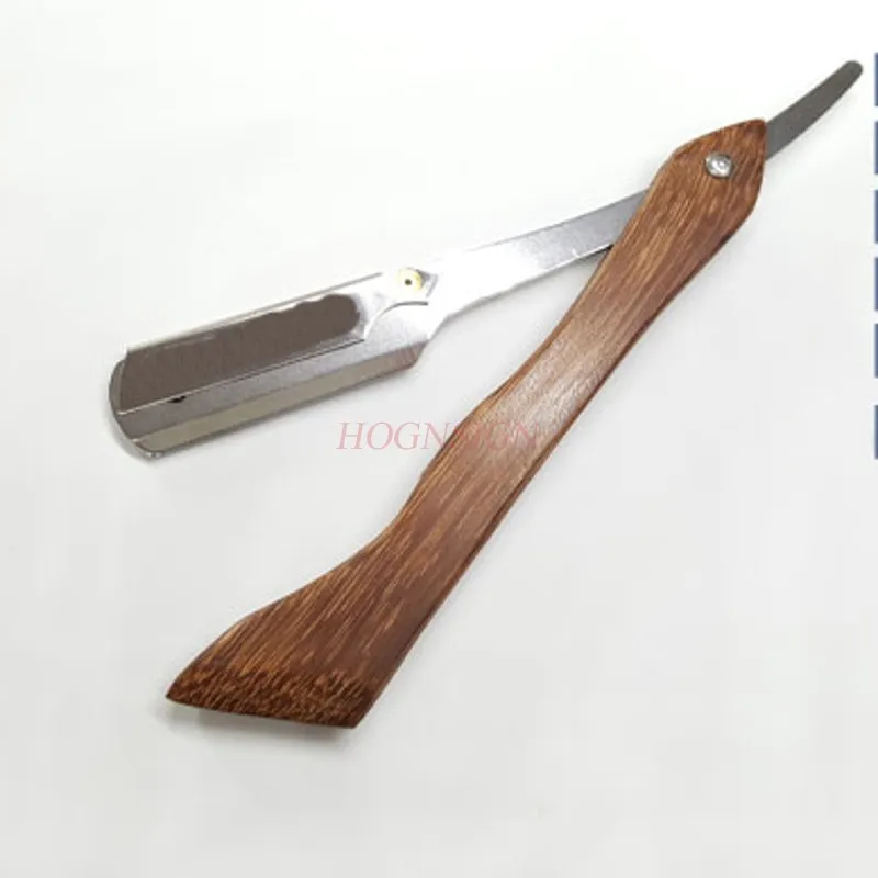 Hairdressing Scraper Vintage Manual Razor Shaving Knife Eyebrow Knife Chicken Wing Wood Sale