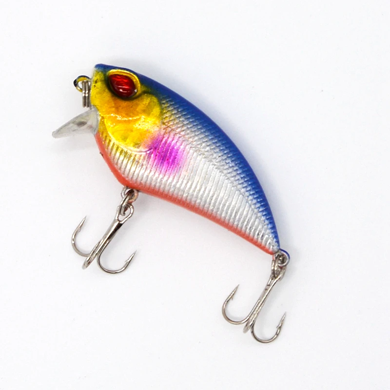 1pcs 5.5cm 6.4g Artificial Crankbait Hooks Lure Pesca Fishing lure Minnow Wobblers Tackle Bass Trout Bait  Iscas 3D eyes