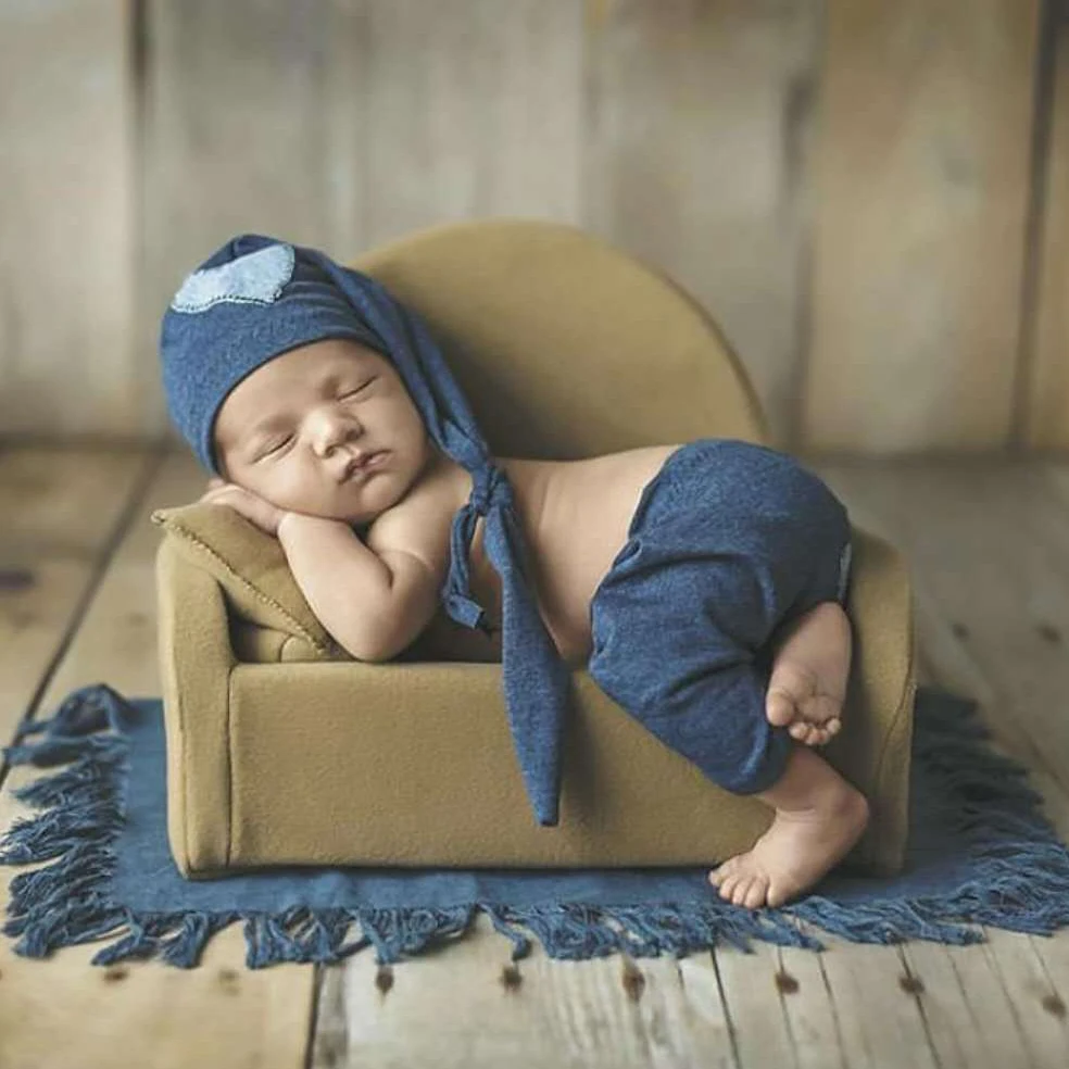 Recém-nascidos Adereços Fotografia para o Bebê Menino e Menina, Posando Cestas Sofá, Foto Shoot Acessórios, Novo