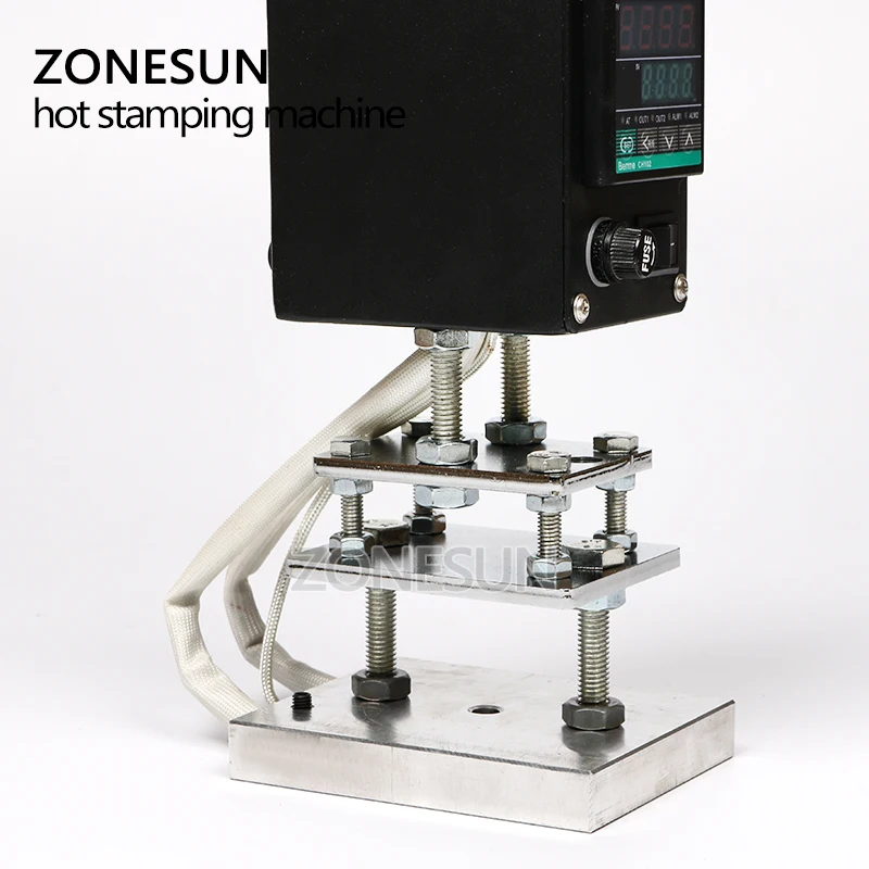 ZONESUN Handheld Hot Foil Stamping Heat Press Machine,Leather,Wood Paper,Embossing Tool, Custom Logo Stamp, Branding Iron