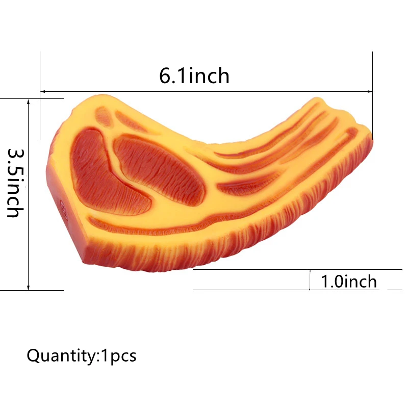 1 Pcs Pet Dog Chew Toys Rubber Pet Toy Simulation Steak Reflected Sound Toys Pet Dog Bite Toys Dog Toothbrush Pet Products