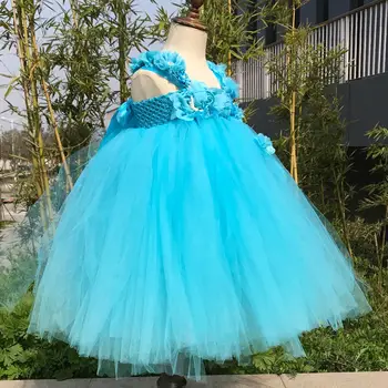 10 best sales Vestido turquesa para meninas - №4