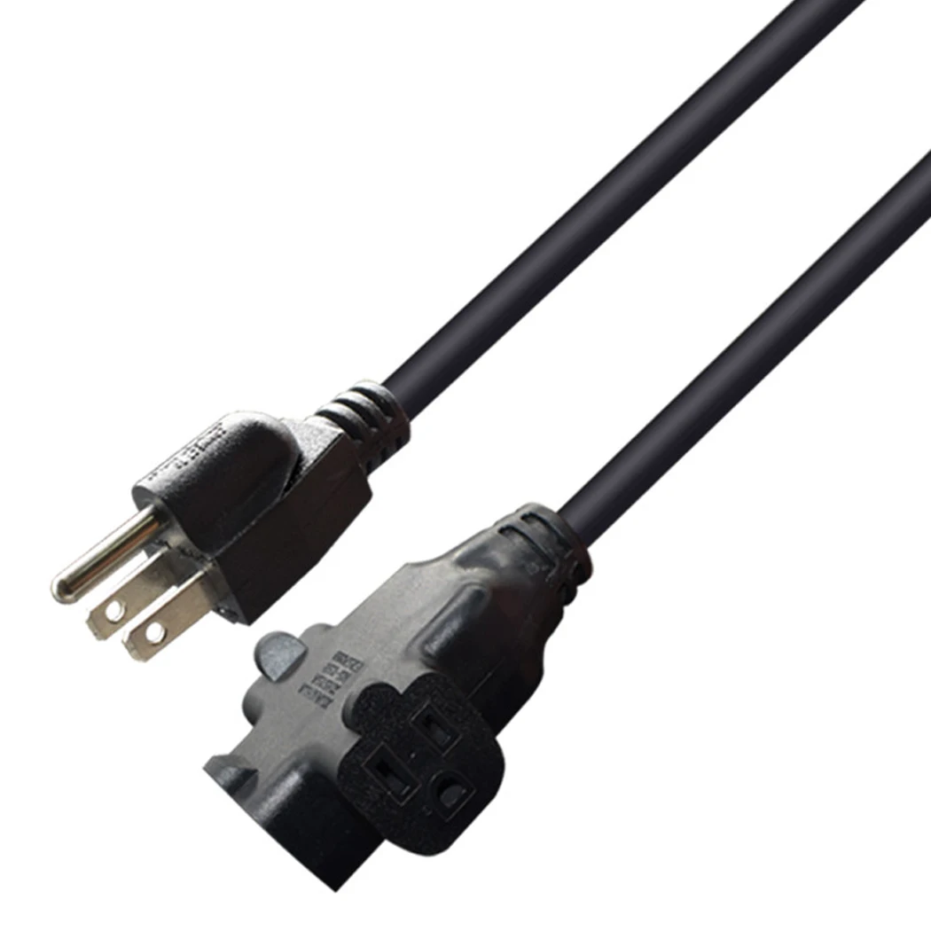 Jorindo สายไฟ0.3ม./1FT 5-15P ถึง3 * 5-15R สายไฟ3ง่ามปลั๊กสหรัฐสายไฟฟ้ากระแสสลับอเมริกาสายเคเบิลระดับอุตสาหกรรม NEMA