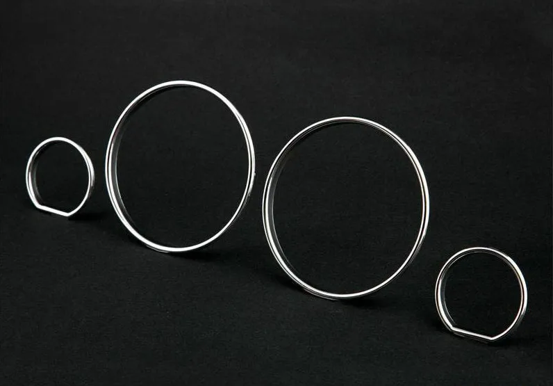 Chrome Gauge Dash Board Rings Bezel for BMW E32 E34 7 Series 5 Series New