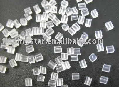 

FREE SHIPPING 5000PCS rubber Cube Earring Back Stoppers 2x2mm M237