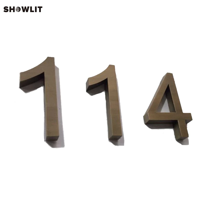

Custom Made Brass Modern House Address Number Signs