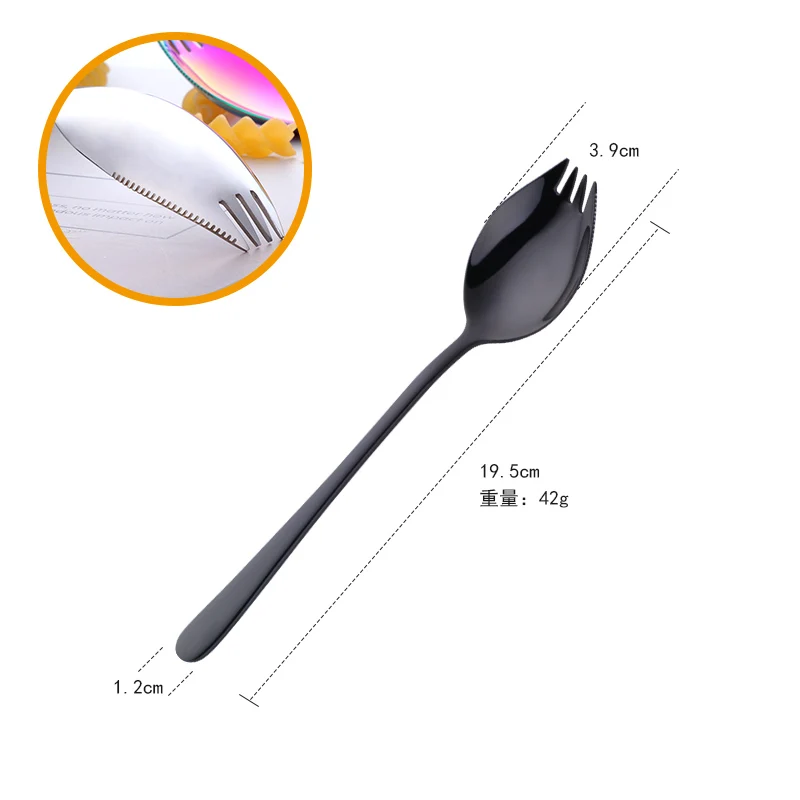 Nieuwe 3 In 1 Spork Fit Lepel Vork Multi-Functionele Servies Outdoor Reizen Camping Wandelen Bestek Gebruiksvoorwerpen Triple Picknick gadget