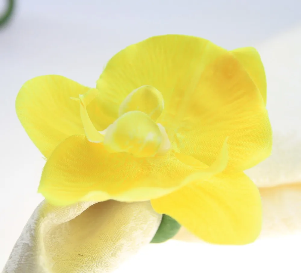 free shipping butterfly flower napkin rings table decoration 12 pcs holder ring butterfly wedding napkin holder 12 pcs