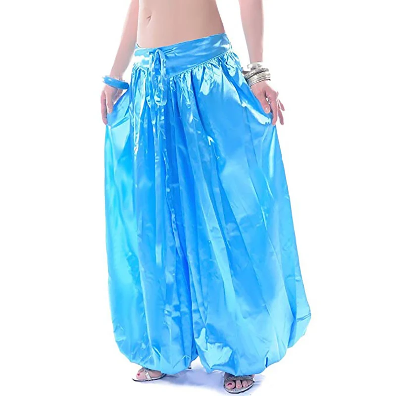 Hot ATS Tribal Belly dance trousers Fashion Dance Costume belly dancing pants Belly dancing satin bloomers Dance Pantaloons-9002