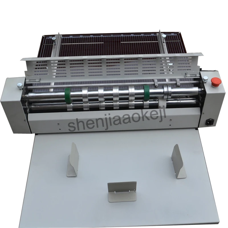 Electric paper creasing machine high speed paper Creaser spine line pressed rice noodle single mark cutting offset machine 220V