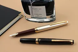 Pilot Elite 95s 14k Gold Pen EF/F/M nib Limited Version Pocket Fountain Pen Champagne Gold/Black Perfect Gift